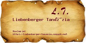 Liebenberger Tanázia névjegykártya